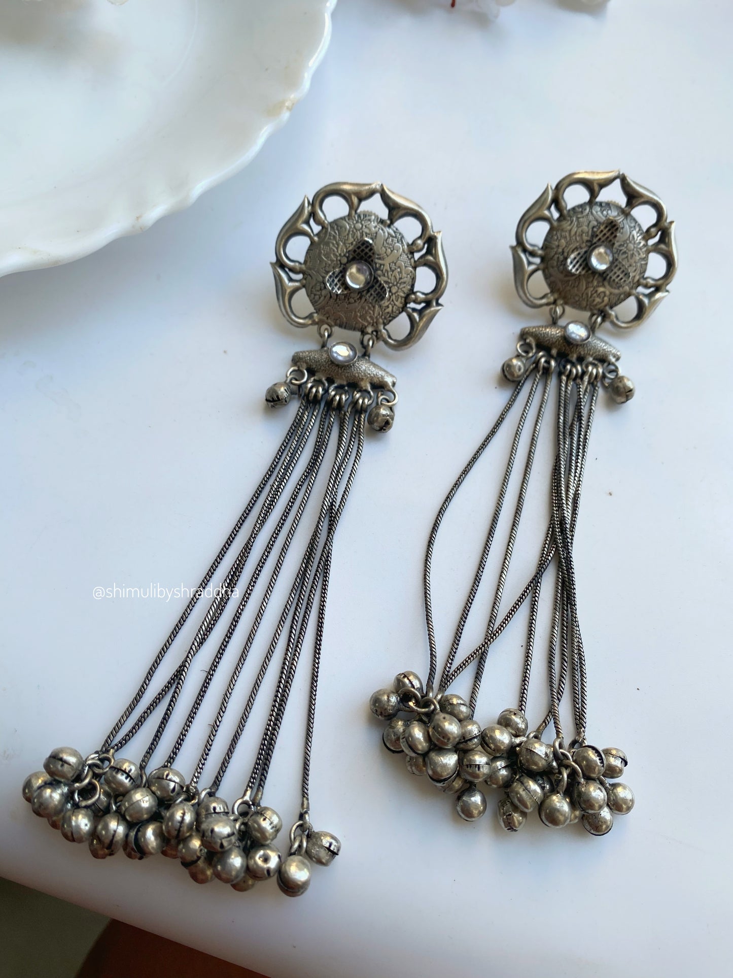 SWARALI LONG GHUNGHAROO EARRINGS