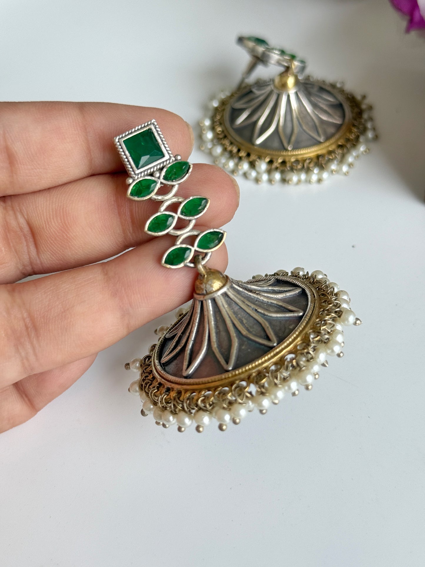 KAMAKSHI DUAL TONE JHUMKA