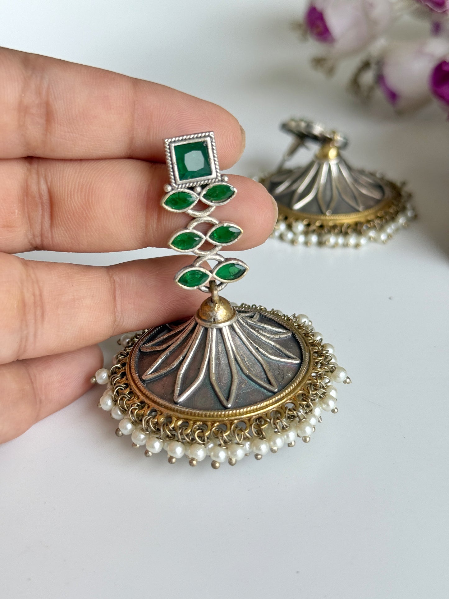 KAMAKSHI DUAL TONE JHUMKA
