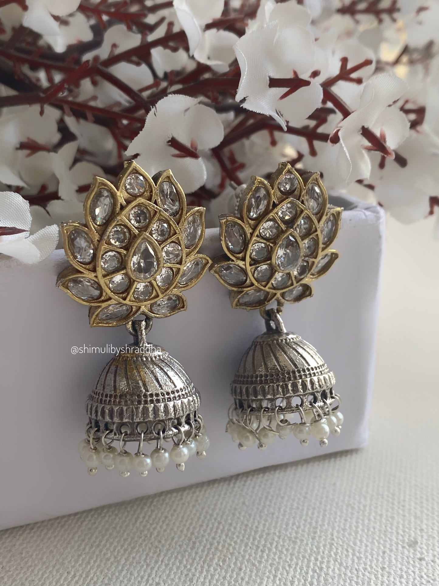 LOTUS DUAL TONE JHUMKA