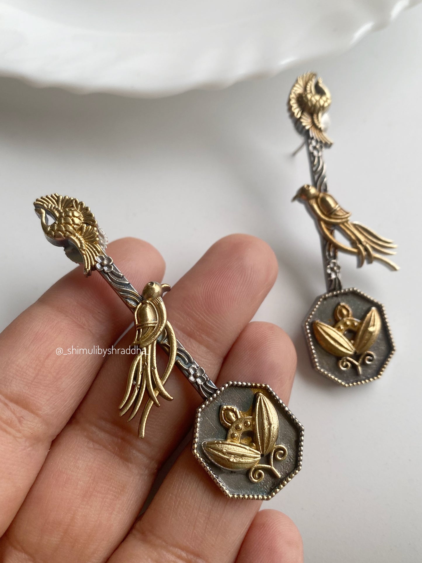 PRACHI DUAL TONE EARRINGS