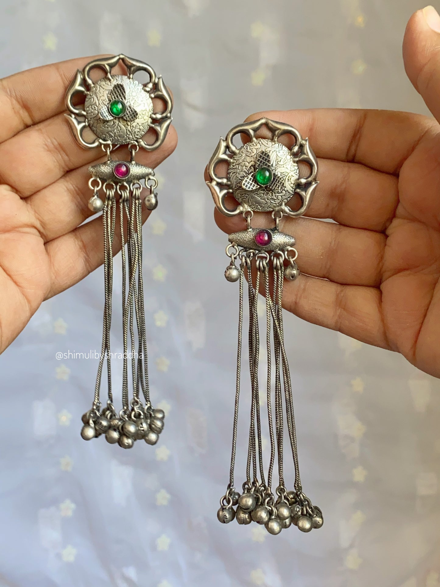 SWARALI LONG GHUNGHAROO EARRINGS