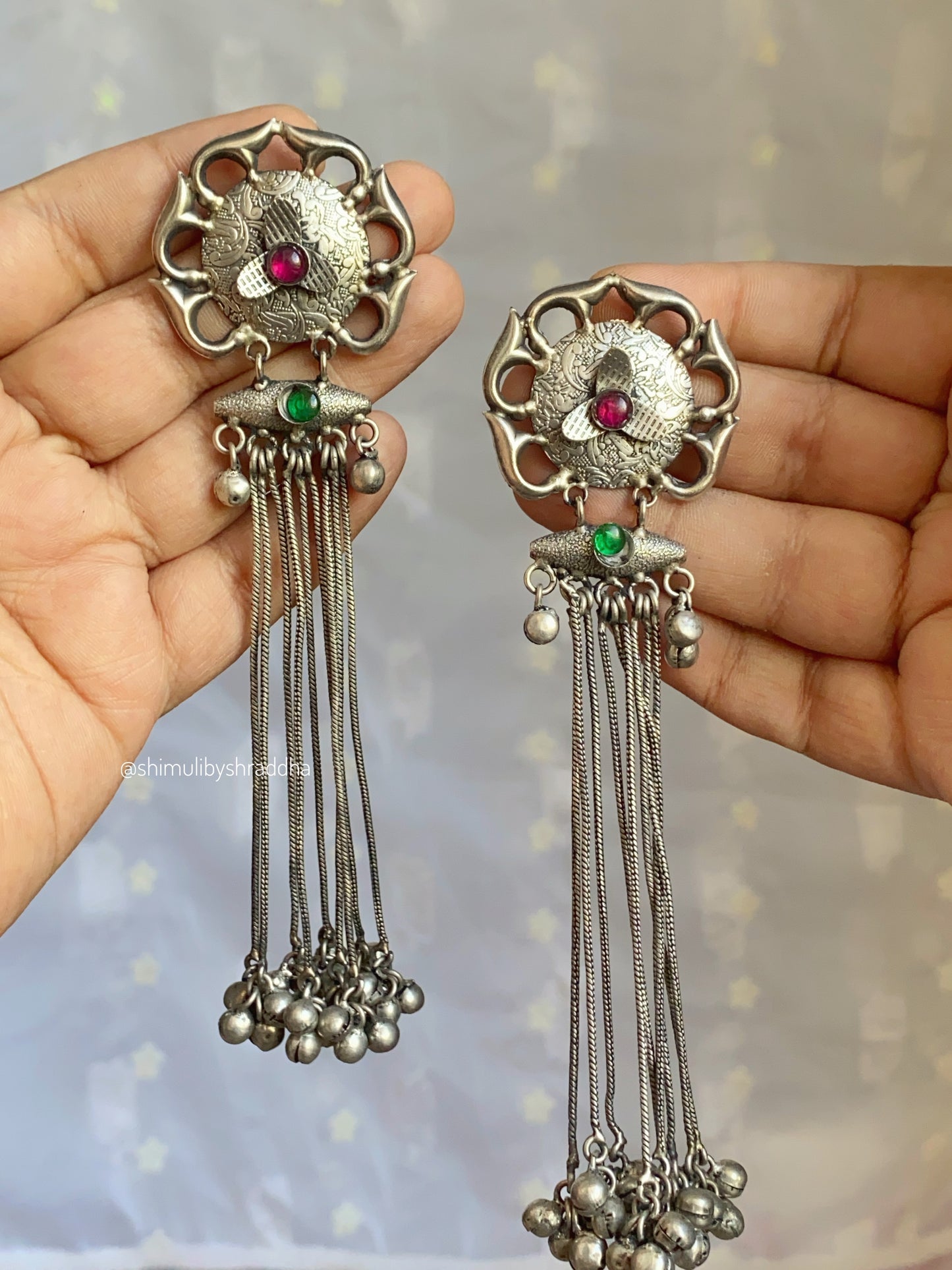 SWARALI LONG GHUNGHAROO EARRINGS