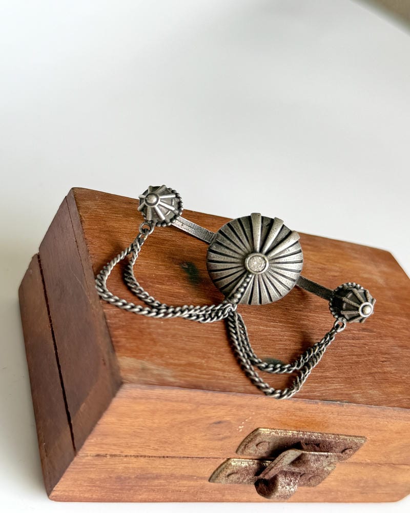 CHAIN DOUBLE FINGER RING
