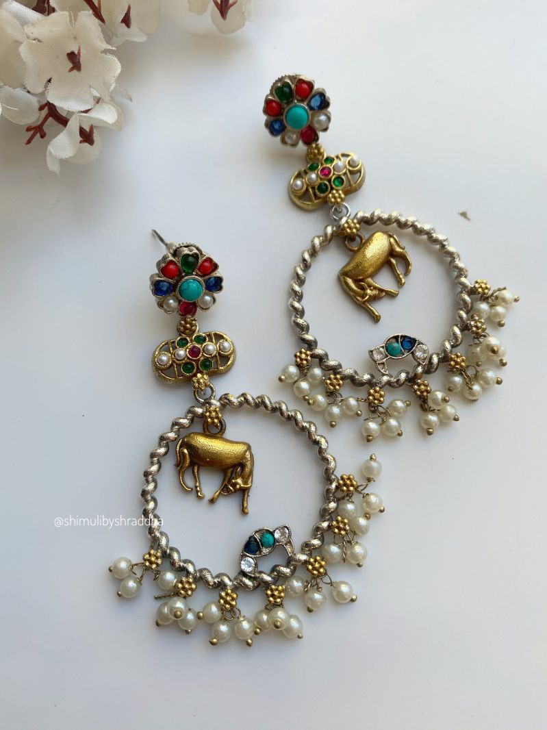 NITARA DUAL TONE CHANDBALI