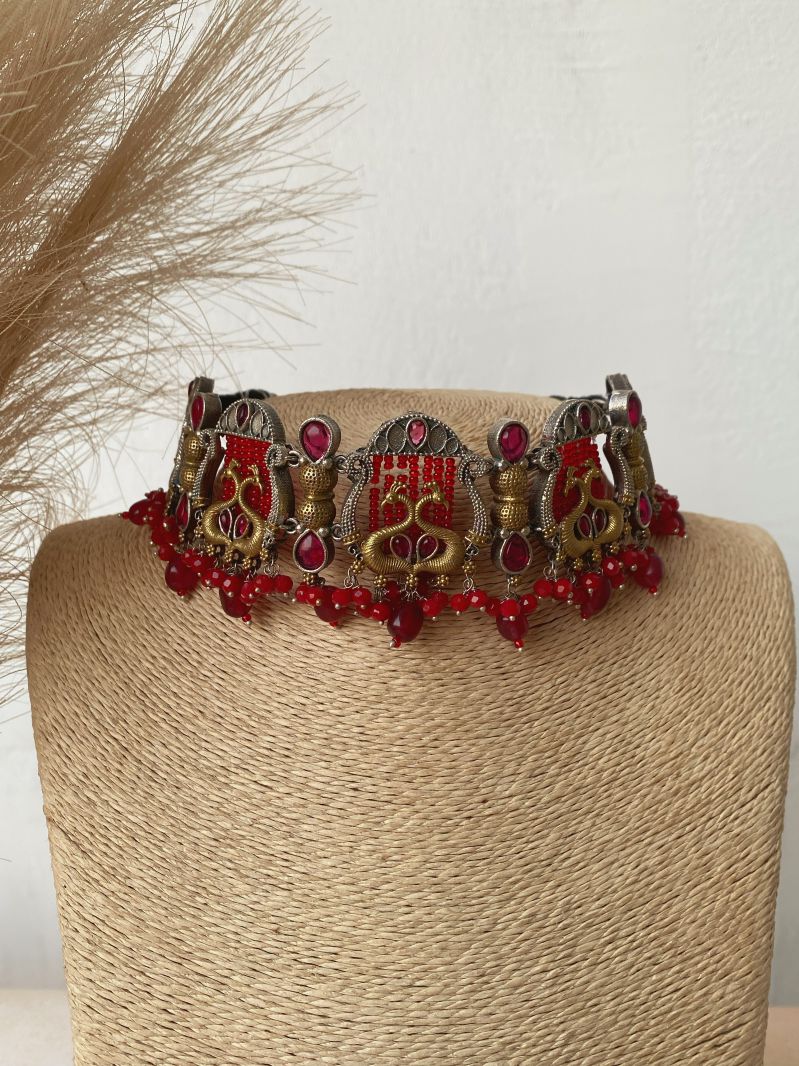 NEELIMA DUAL TONE CHOKER SET