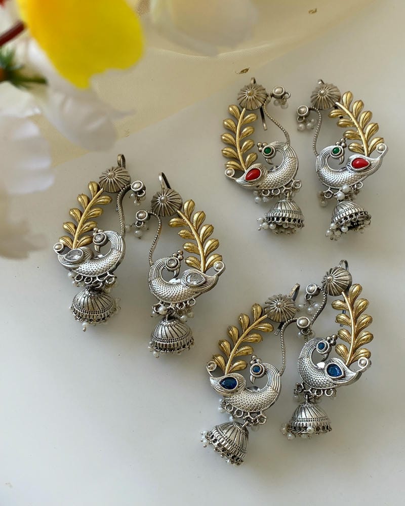 MAYURI DUAL TONE CUFF JHUMKA