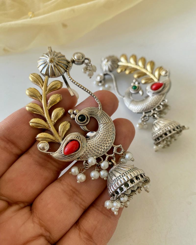 MAYURI DUAL TONE CUFF JHUMKA