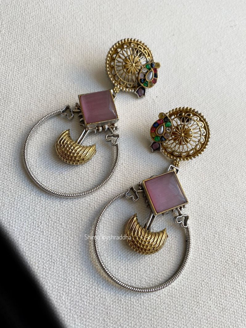 AMRITA DUAL TONE EARRINGS