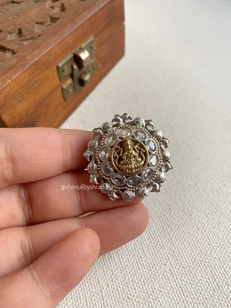 CHAYA DUAL TONE ADJUSTABLE RINGS