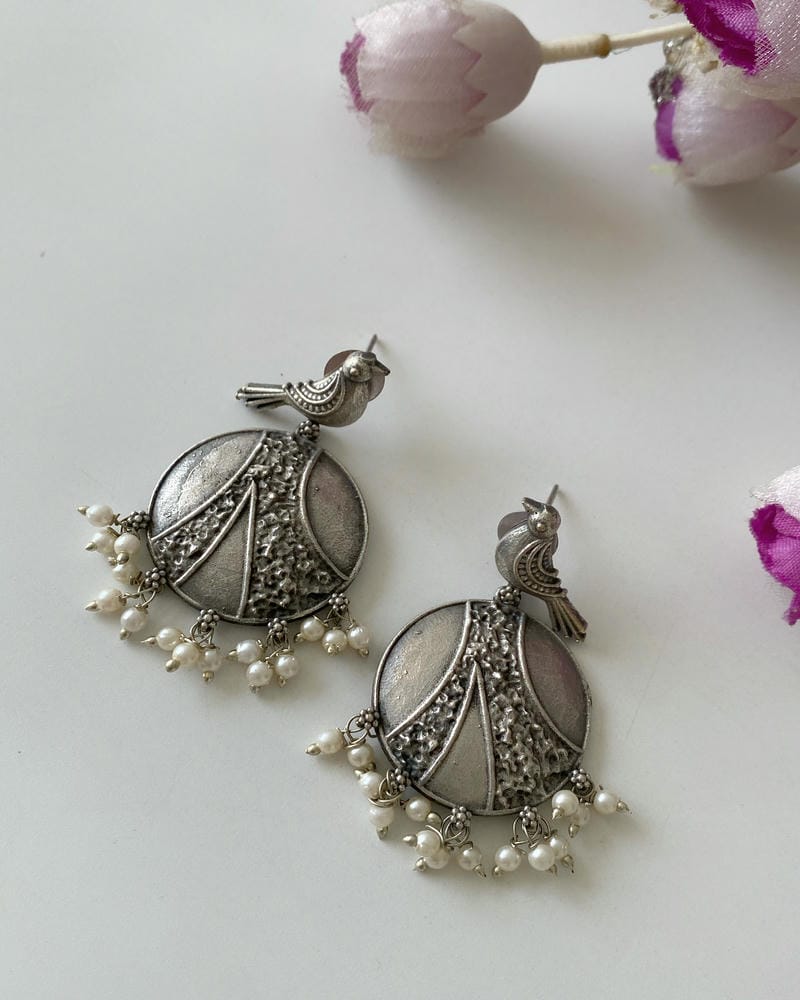 SILVERLOOKALIKE EARRINGS