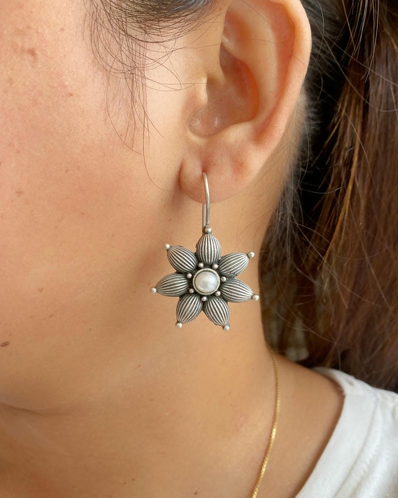 SILVERLOOKALIKE EARRINGS