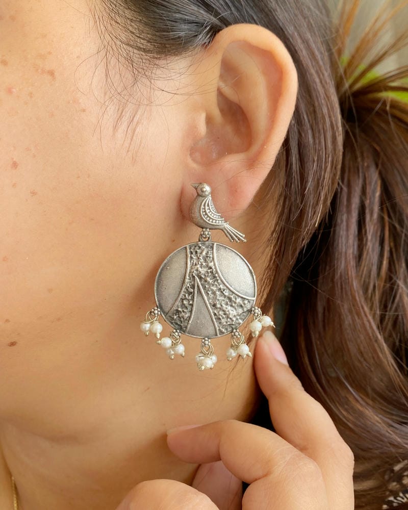 SILVERLOOKALIKE EARRINGS