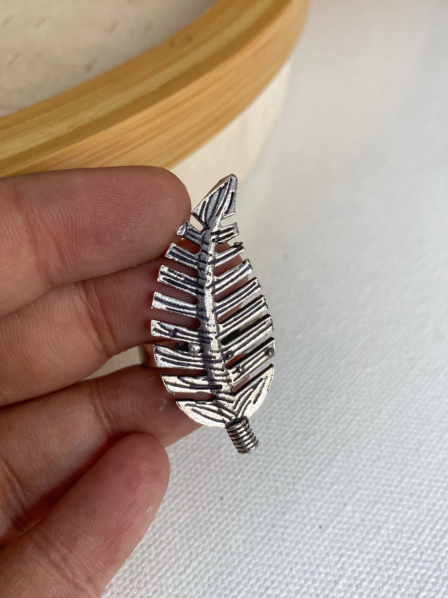 LEAF OXIDISED RINGS