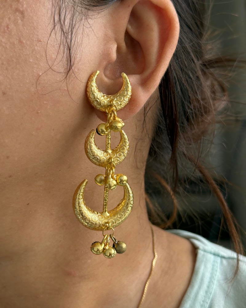 BRASS GHUNGHAROO EARRINGS