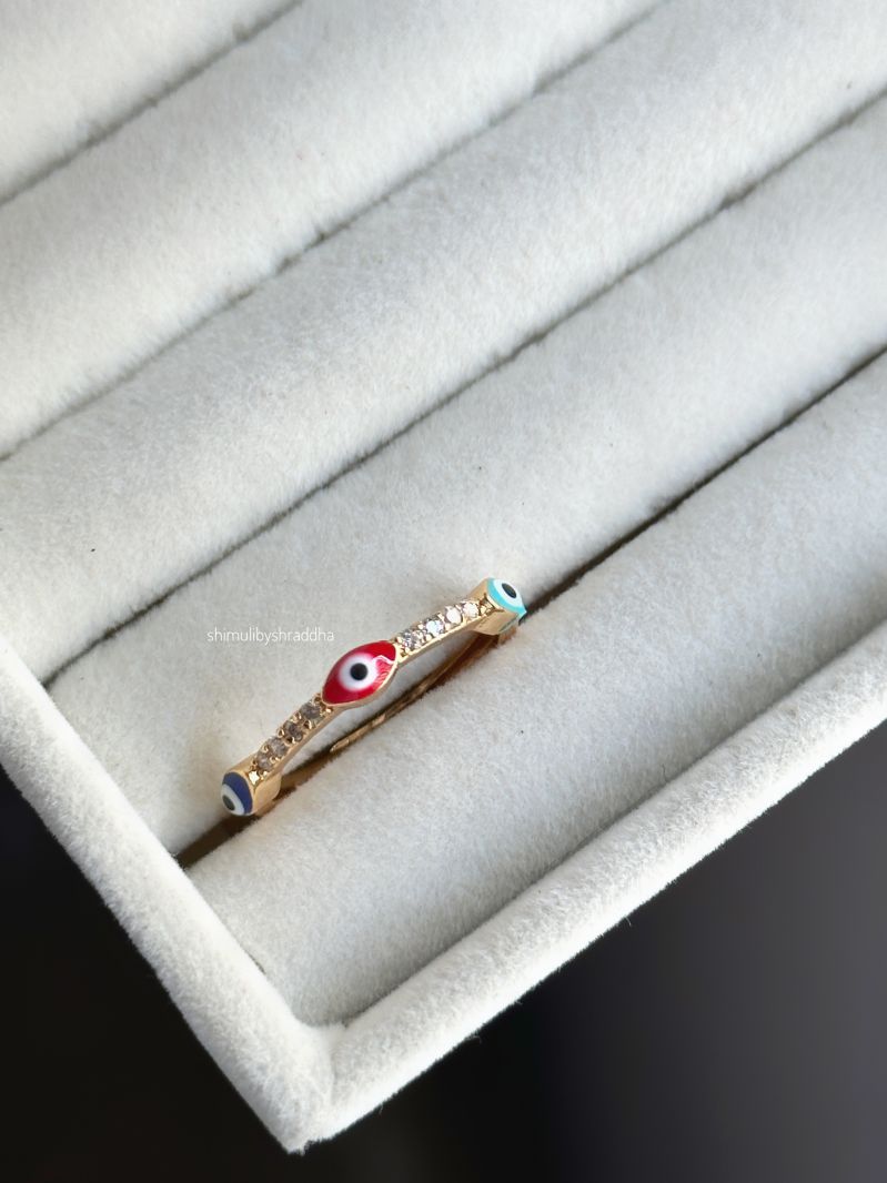 SADIE EVIL EYE RINGS