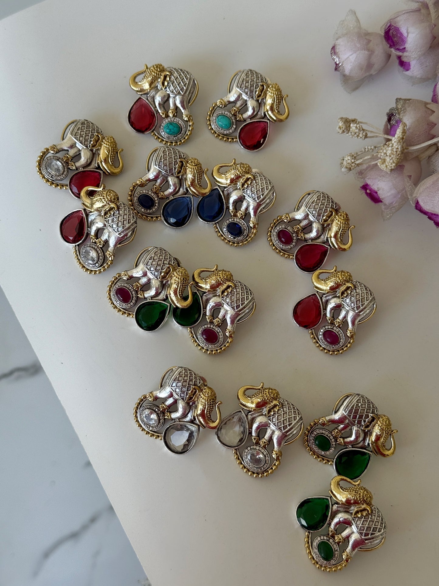 GAMINI DUAL TONE EARRINGS