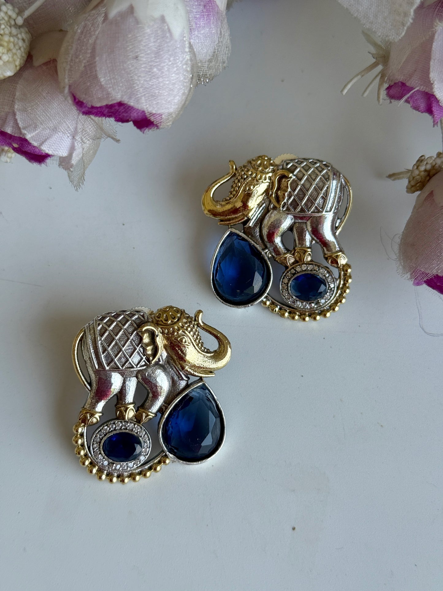 GAMINI DUAL TONE EARRINGS