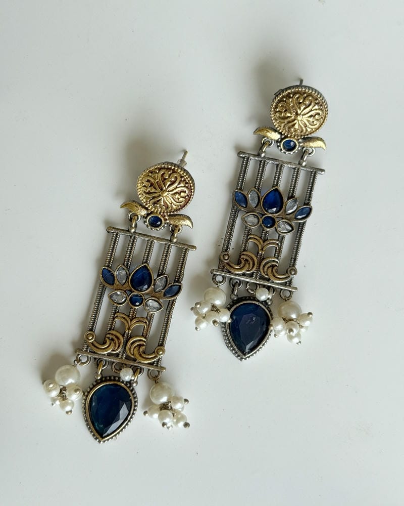 JIGNA DUAL TONE EARRINGS