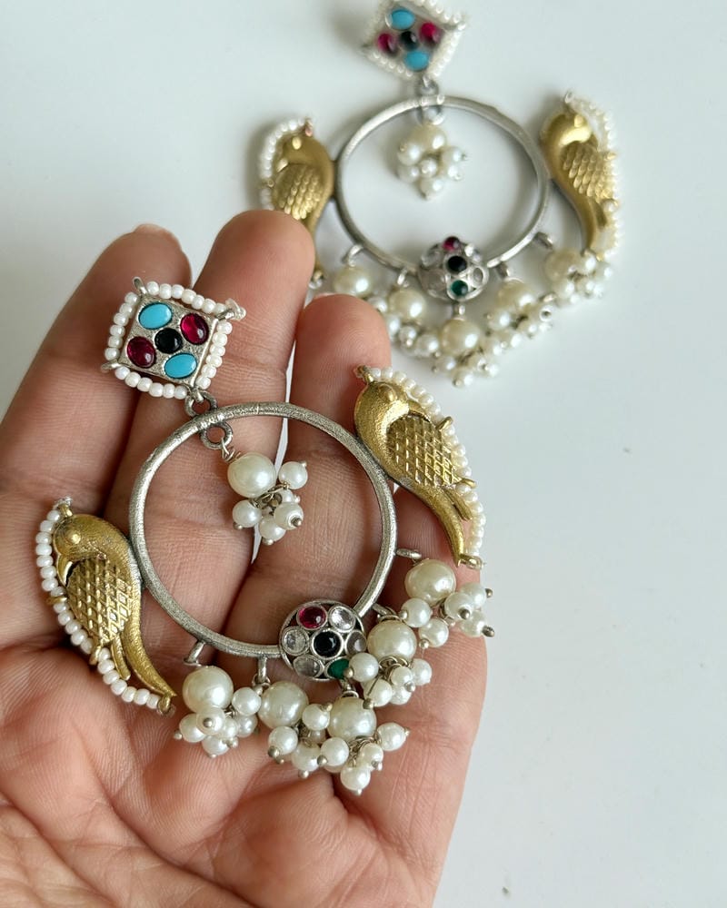 PANKHURI DUAL TONE CHANDBALI