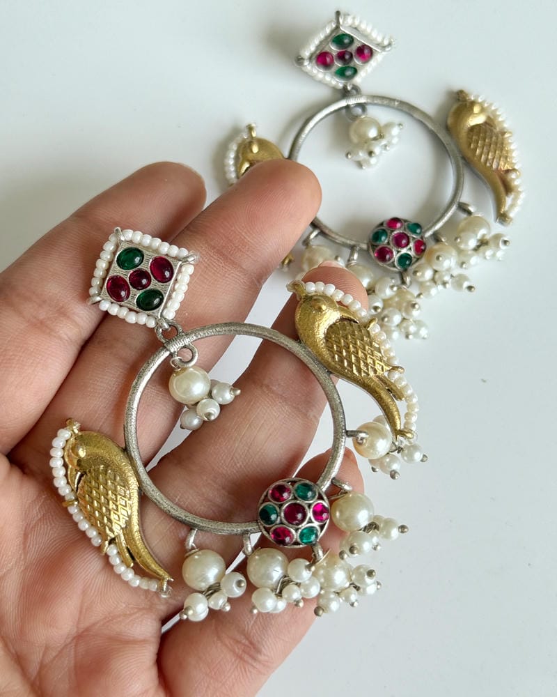 PANKHURI DUAL TONE CHANDBALI