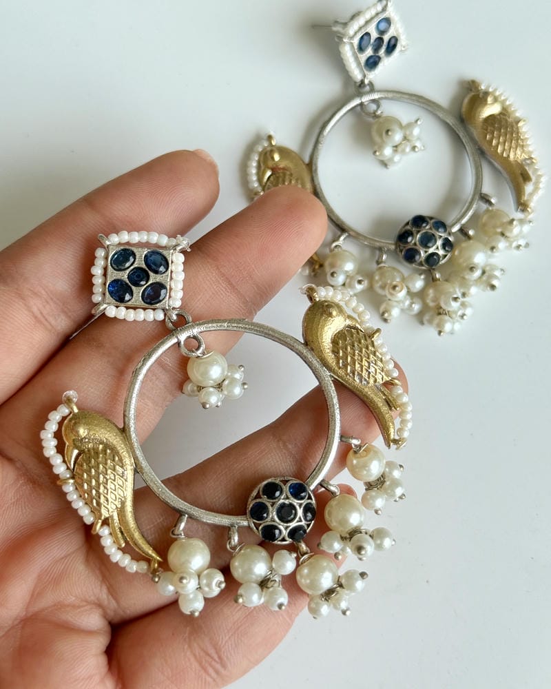 PANKHURI DUAL TONE CHANDBALI