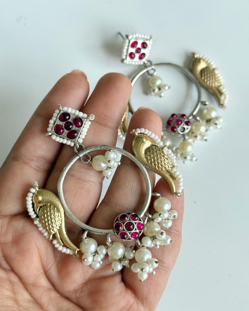 PANKHURI DUAL TONE CHANDBALI