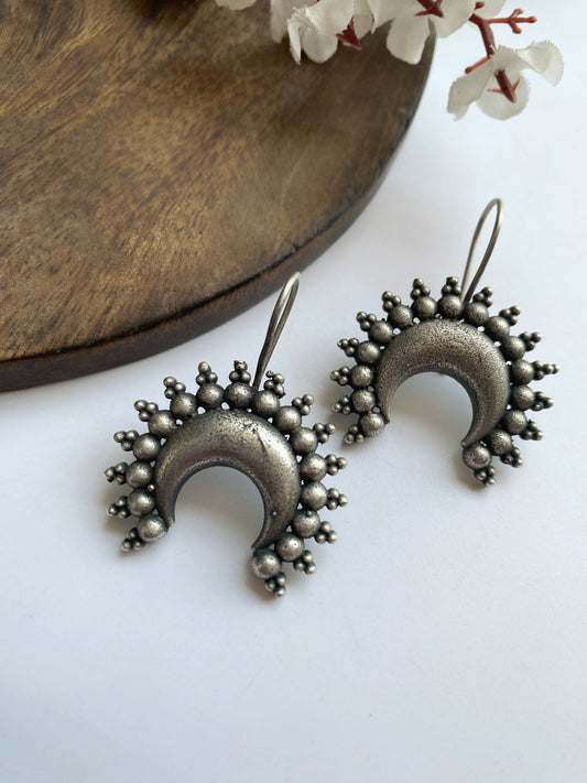 SILVERLOOKALIKE HOOK EARRINGS