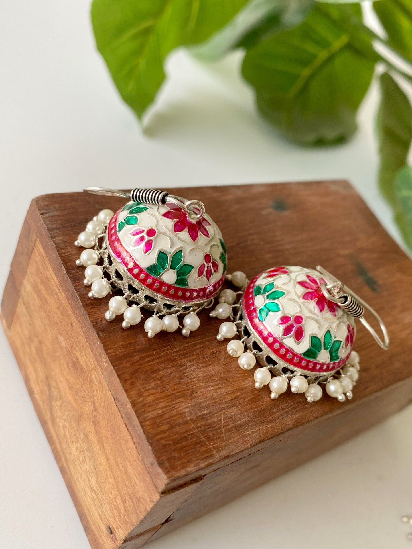 COLORFUL MEENAKARI JHUMKA