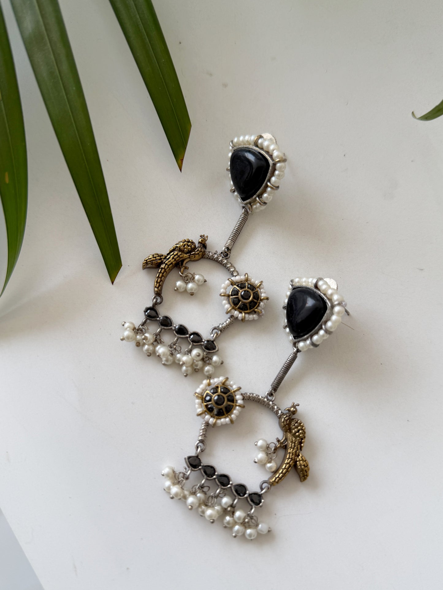 PARIZAAD DUAL TONE EARRINGS