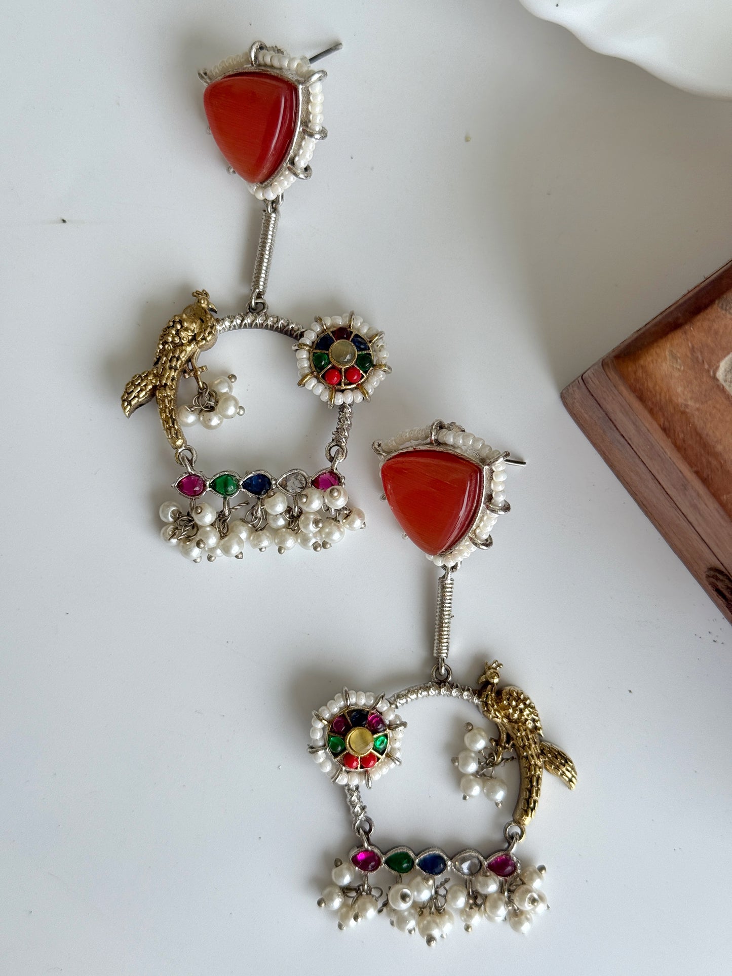 PARIZAAD DUAL TONE EARRINGS