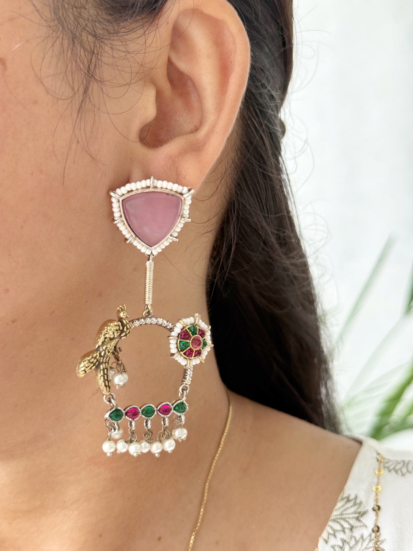 PARIZAAD DUAL TONE EARRINGS