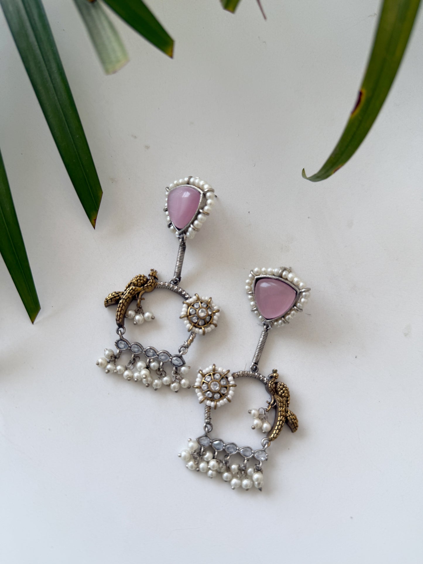 PARIZAAD DUAL TONE EARRINGS