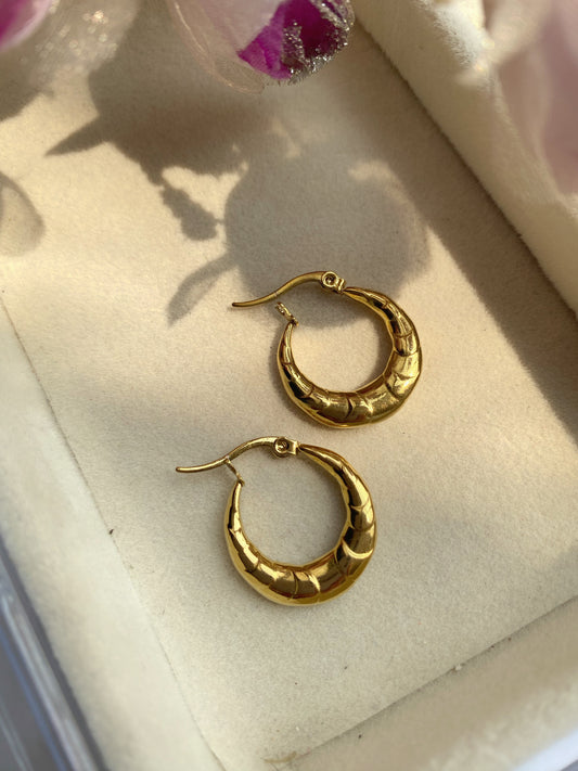 ANIE GOLD HOOPS