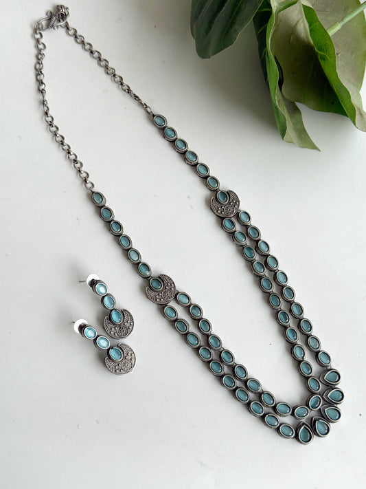 MADHAVI DOUBLE LAYERED NECKLACE SET