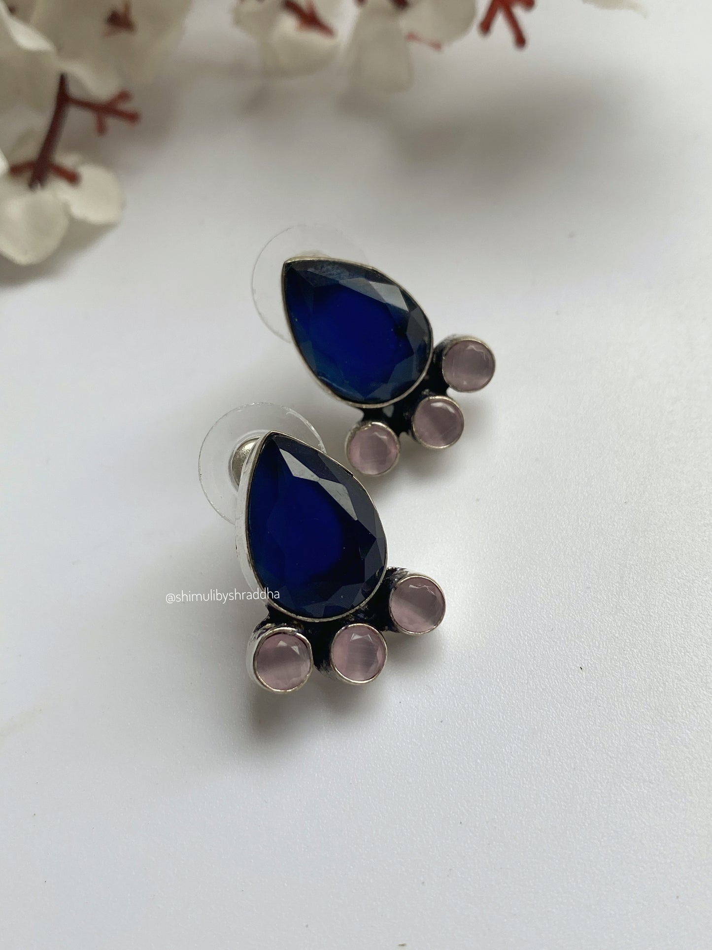 GERMAN SILVER STUD EARRINGS