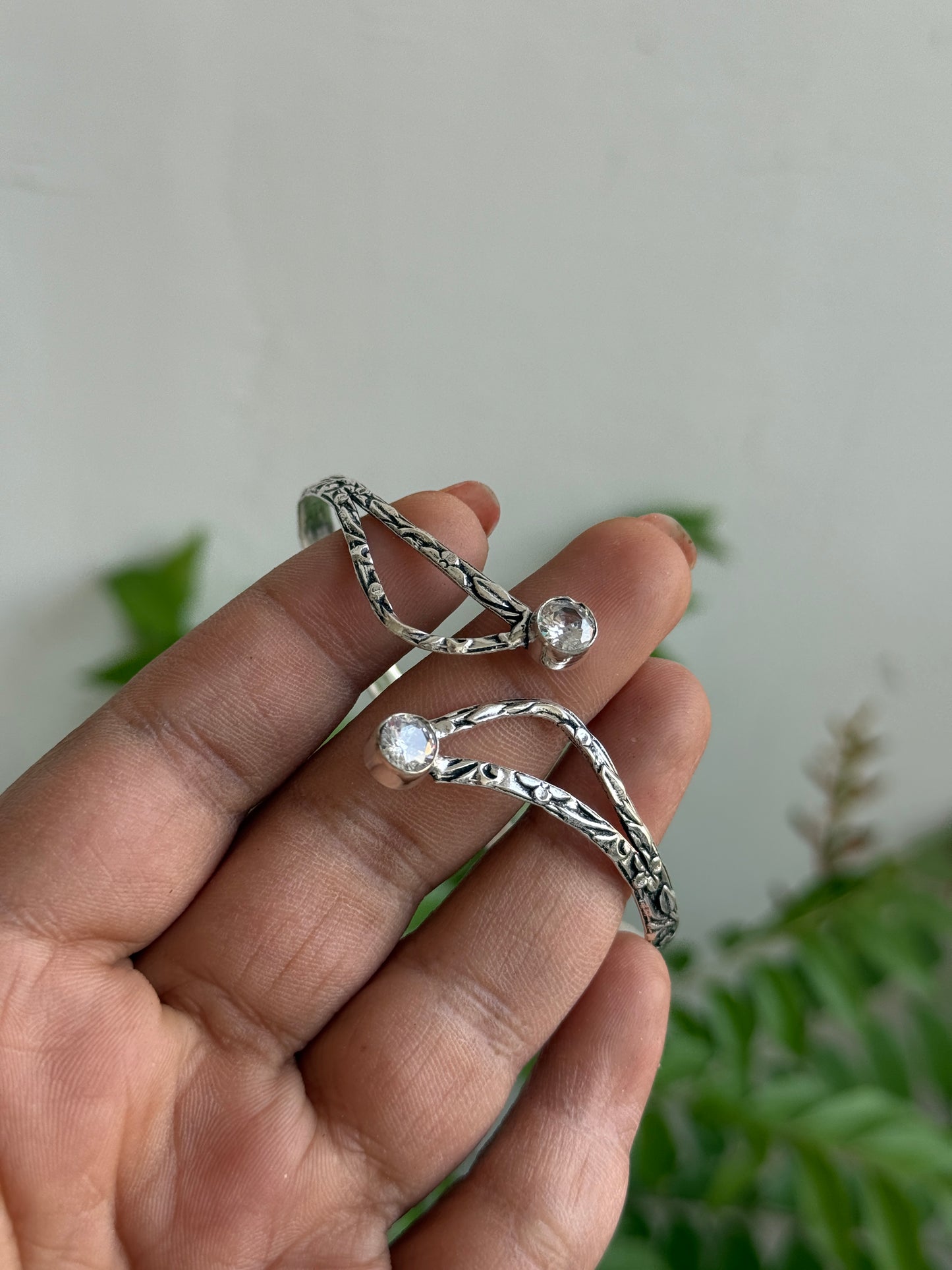 GERMAN SILVER STONE BRACELET