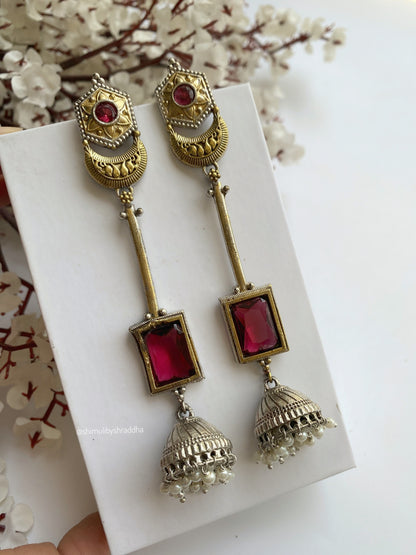 KAVITA DUAL TONE EARRINGS