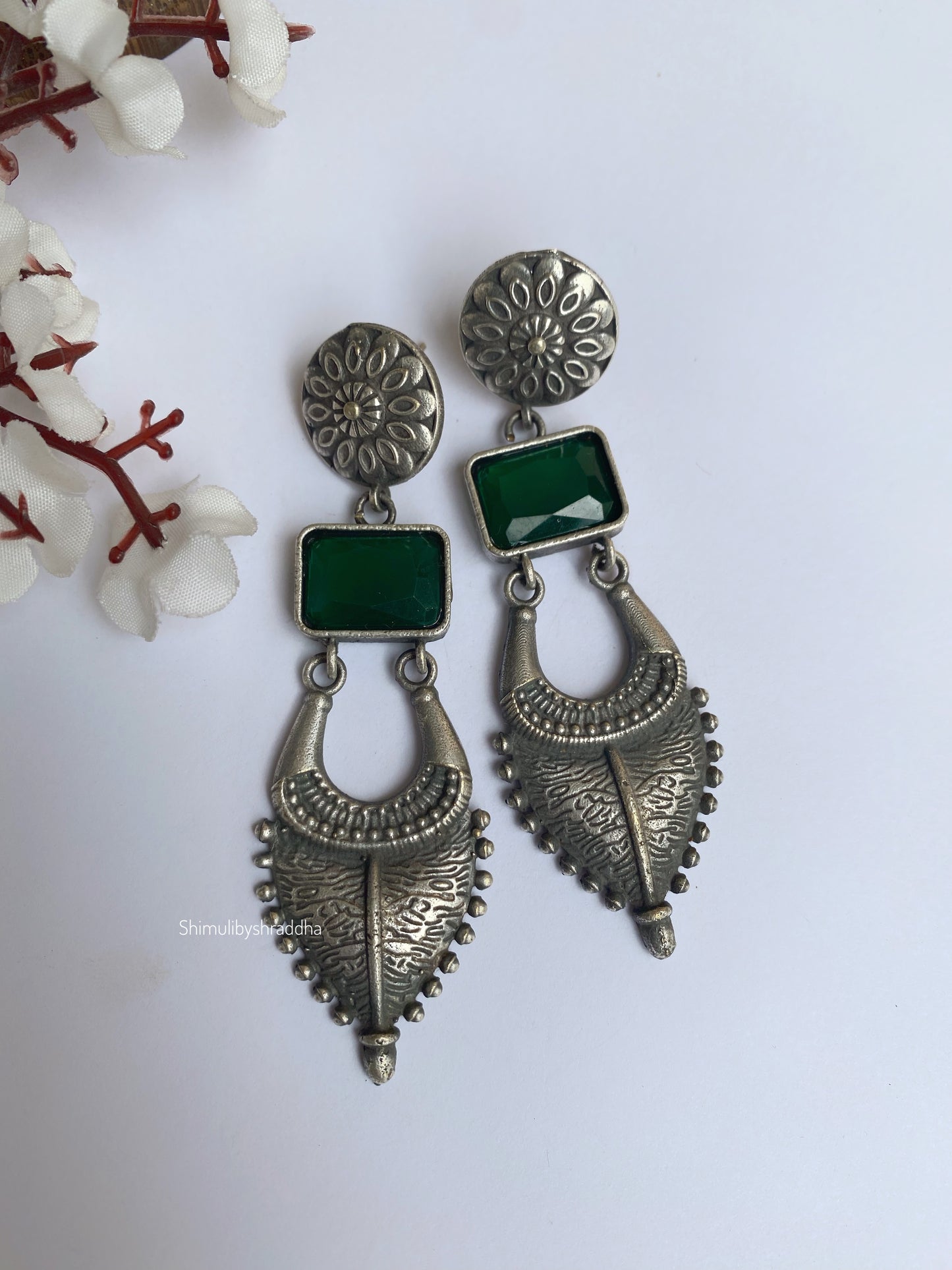 SILVERLOOKALIKE EARRINGS