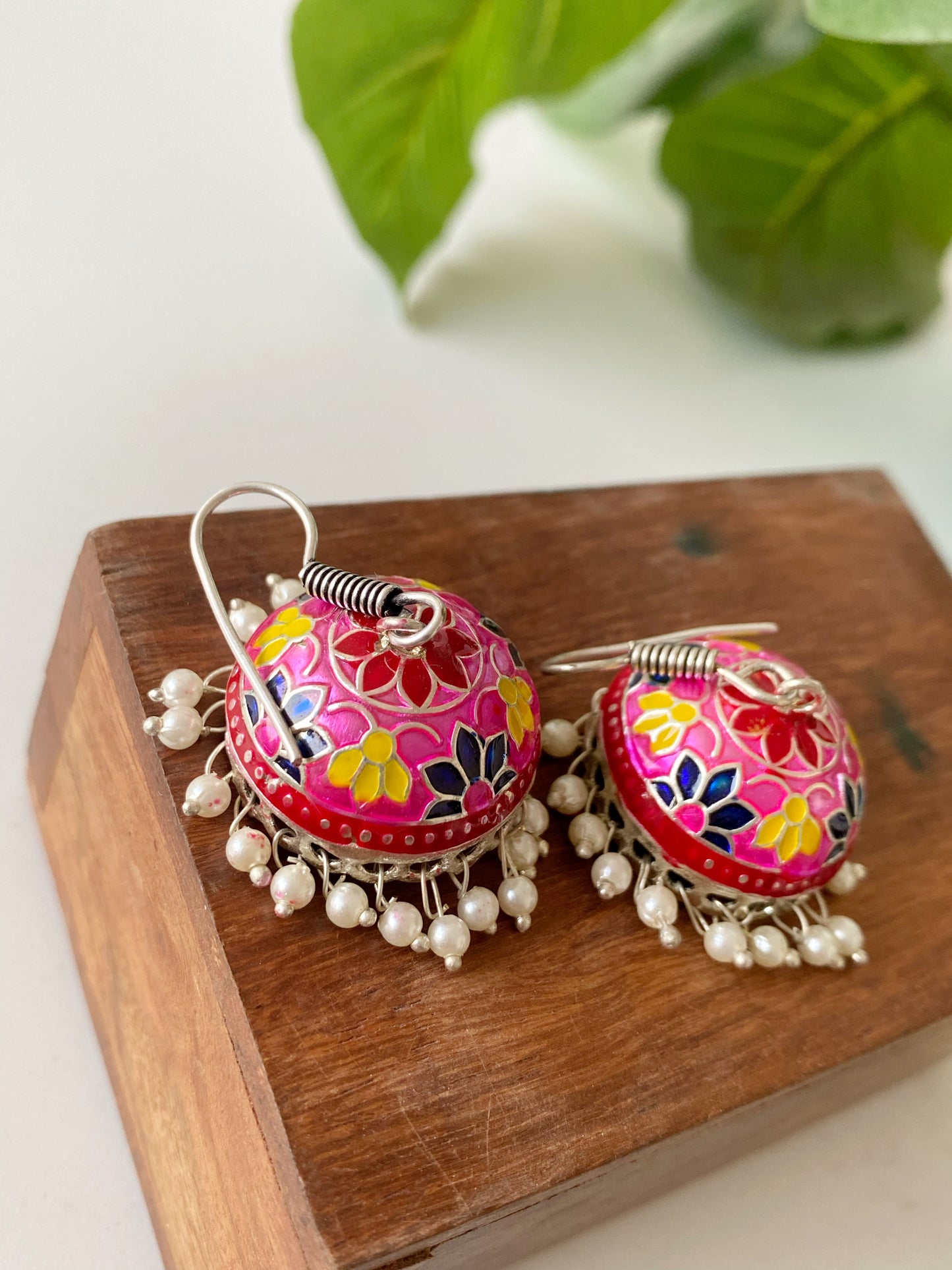 COLORFUL MEENAKARI JHUMKA