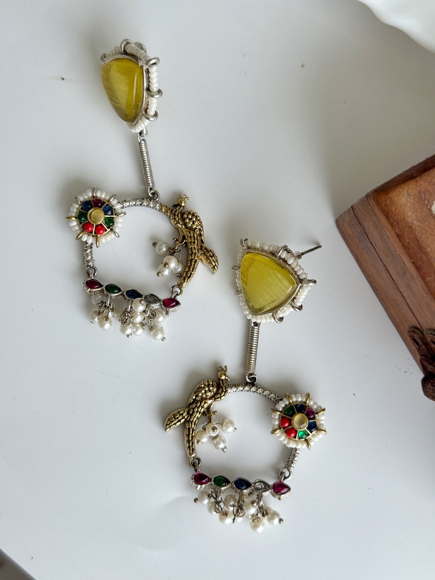 PARIZAAD DUAL TONE EARRINGS