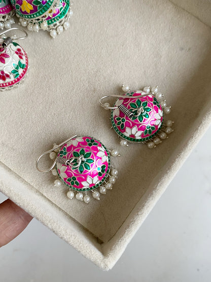 COLORFUL MEENAKARI JHUMKA