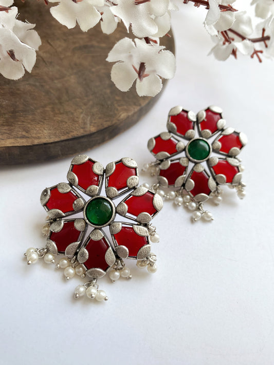 Phool stud earrings