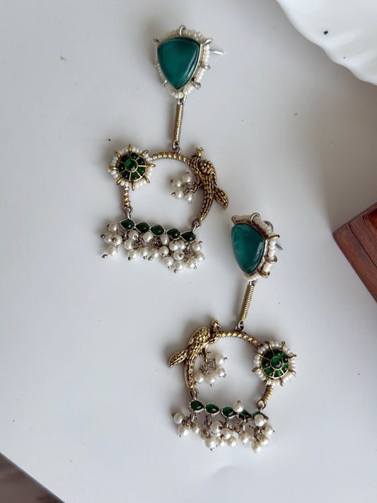 PARIZAAD DUAL TONE EARRINGS