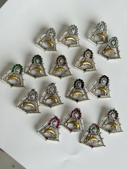 APARNA DUAL TONE EARRINGS