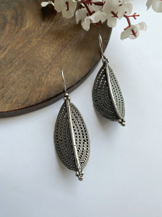 SILVERLOOKALIKE HOOK EARRINGS