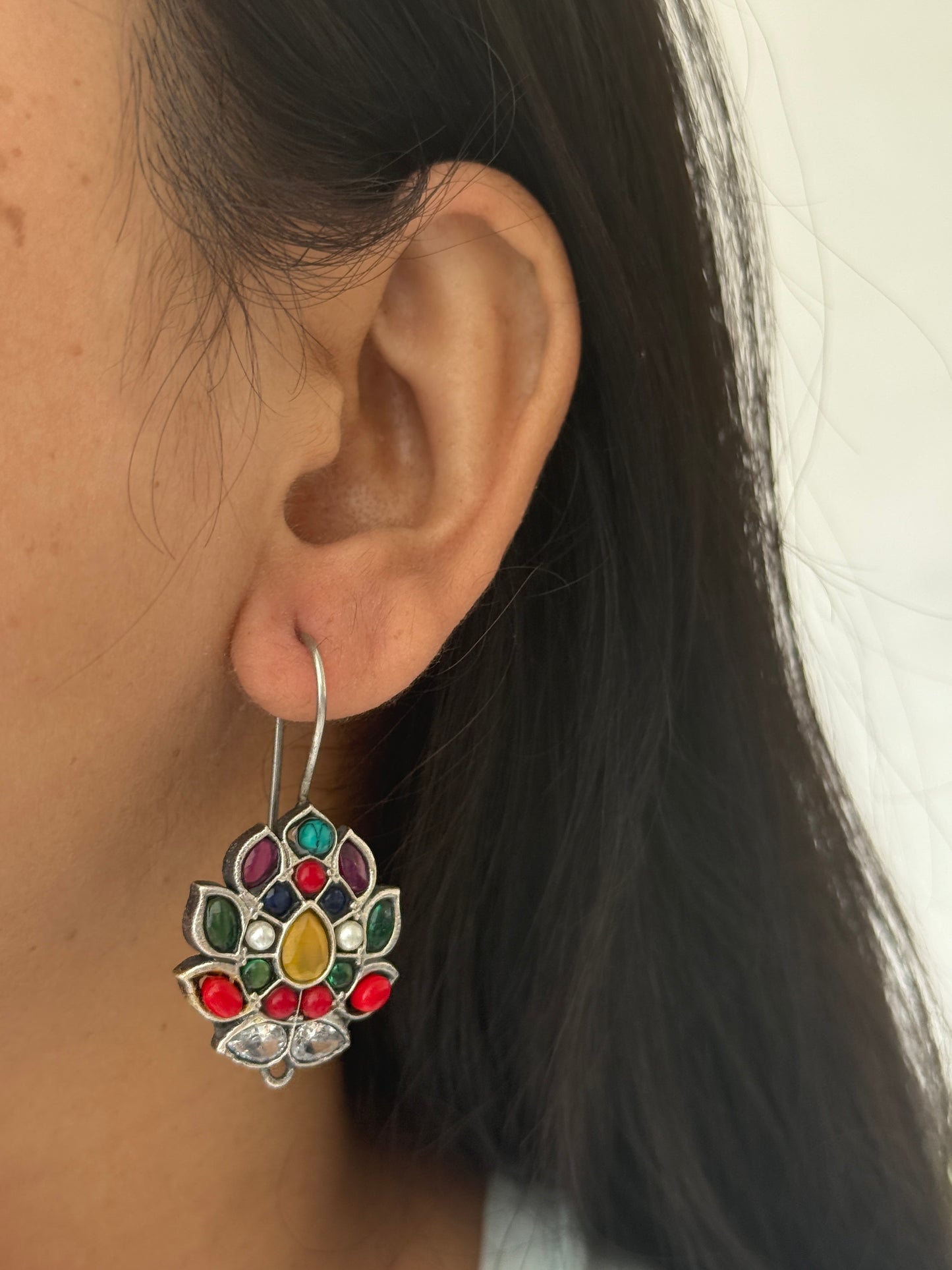 LOTUS HOOK EARRINGS