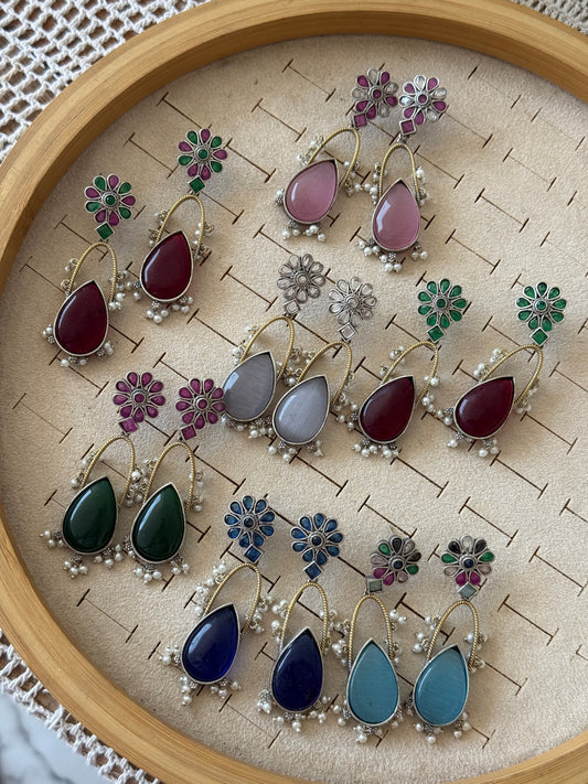 DVITA DUAL TONE EARRINGS