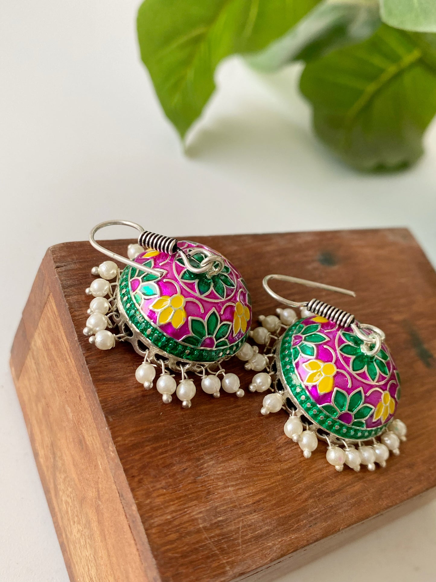 COLORFUL MEENAKARI JHUMKA