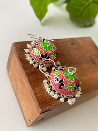 COLORFUL MEENAKARI JHUMKA